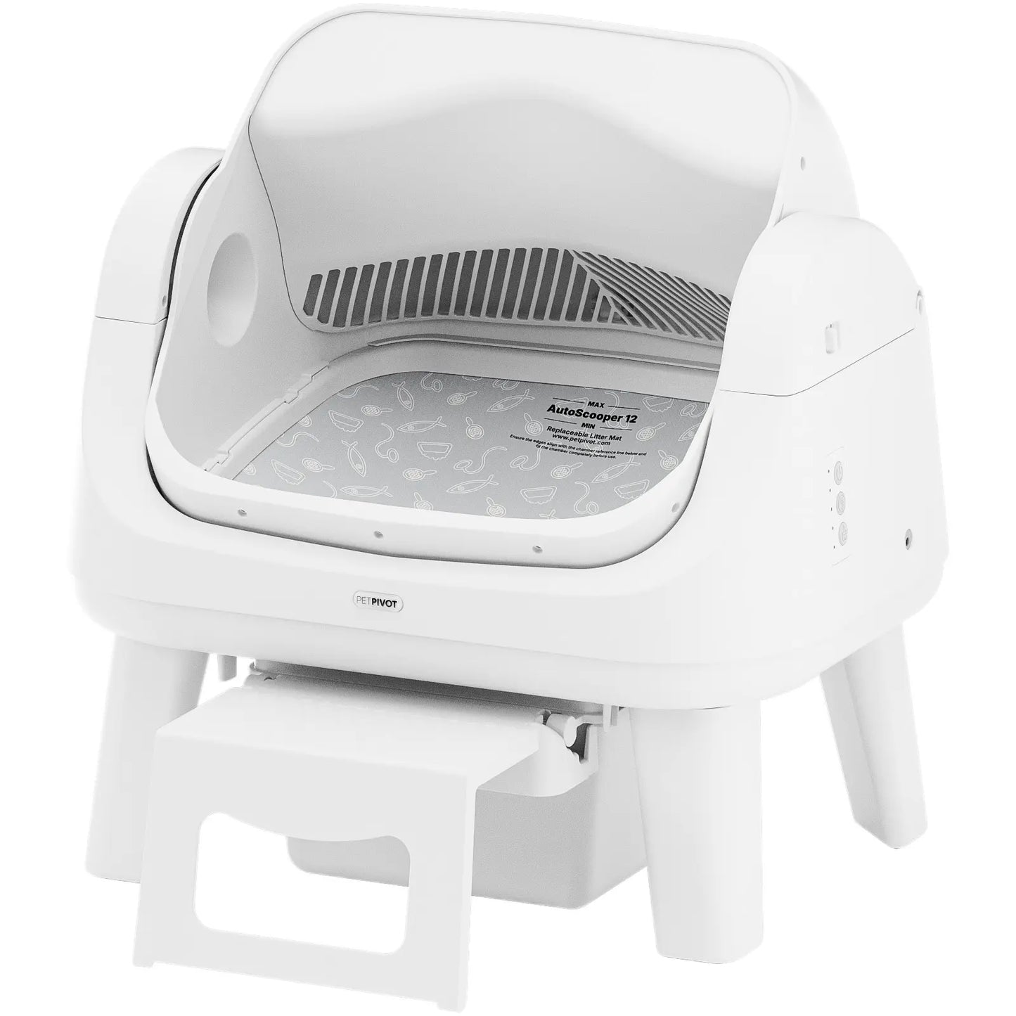 Self Cleaning Cat Litter Box with Safety Sensors & Easy Step for Senior Cats