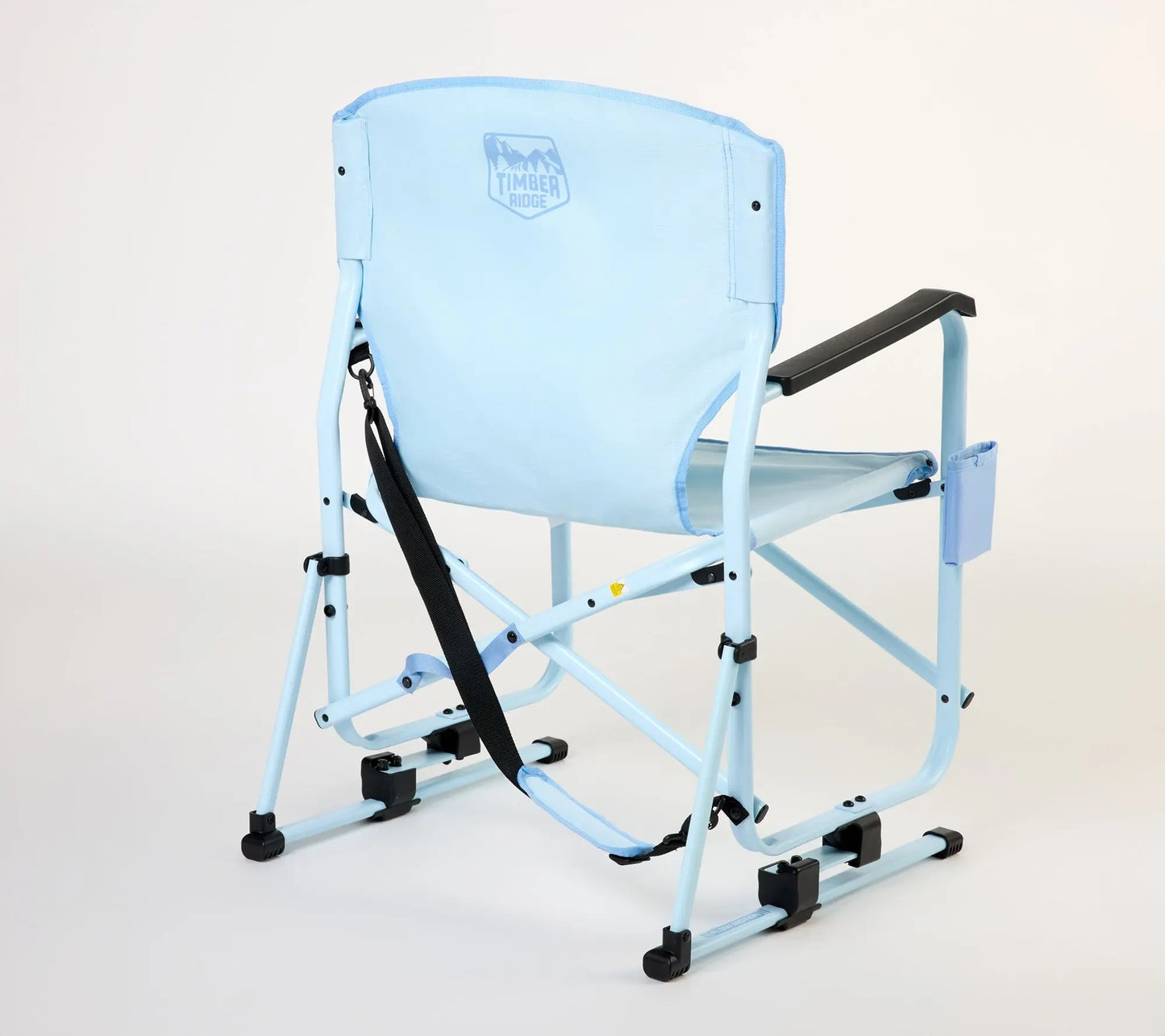 Portable Folding Outdoor Rocking Chair with Smooth Gliding Motion, Ergonomic High Back Support & Heavy-Duty 300 lb Capacity