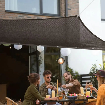 Black 90% Sunblock Shade Cloth 10x13ft UV Resistant Mesh Shading Net with Reinforced Metal Rivets Outdoor Patio Sunshade Camping Garden Greenhouse Sunshade