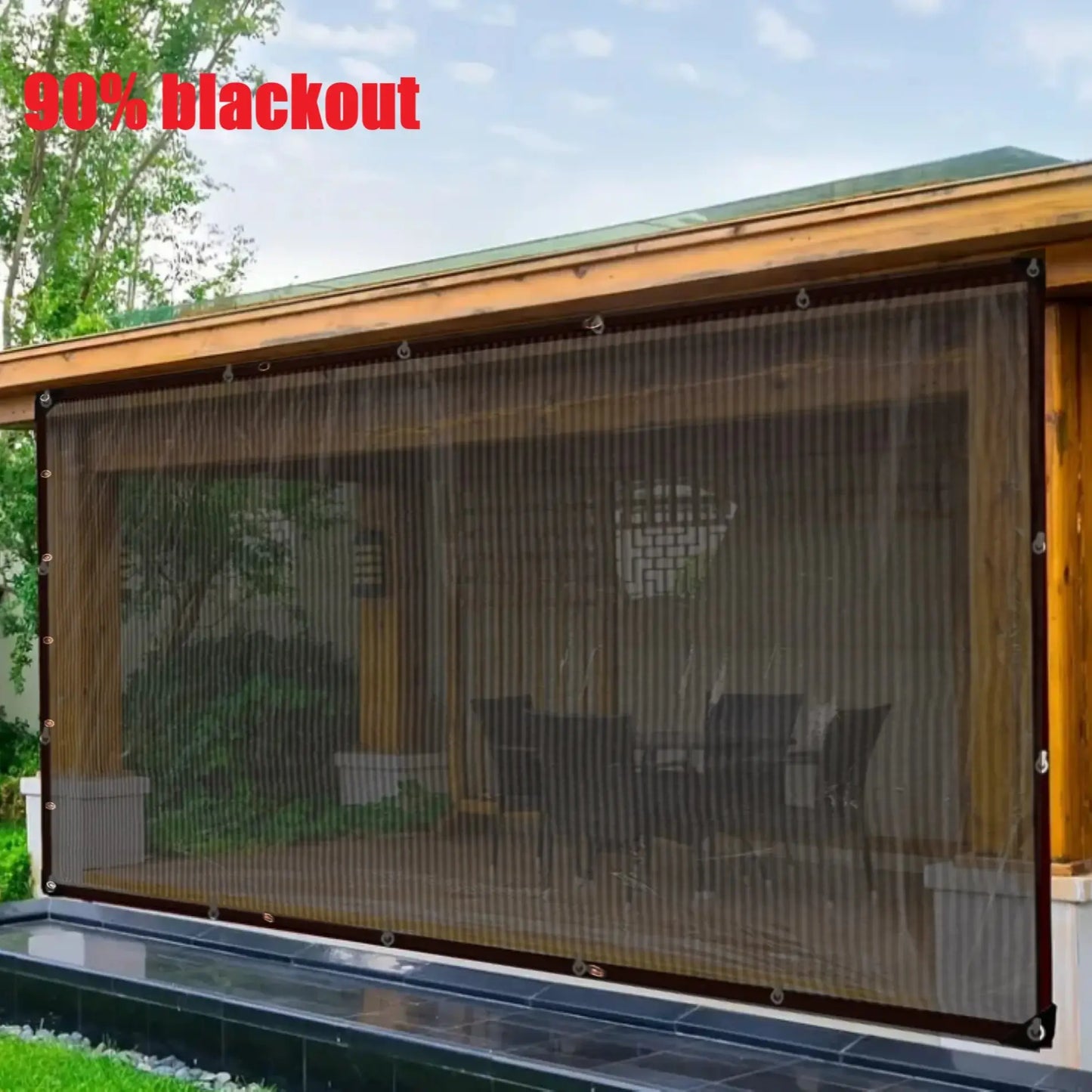 Black 90% Sunblock Shade Cloth 10x13ft UV Resistant Mesh Shading Net with Reinforced Metal Rivets Outdoor Patio Sunshade Camping Garden Greenhouse Sunshade