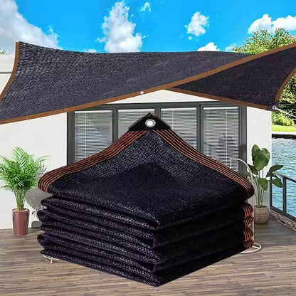 Black 90% Sunblock Shade Cloth 10x13ft UV Resistant Mesh Shading Net with Reinforced Metal Rivets Outdoor Patio Sunshade Camping Garden Greenhouse Sunshade