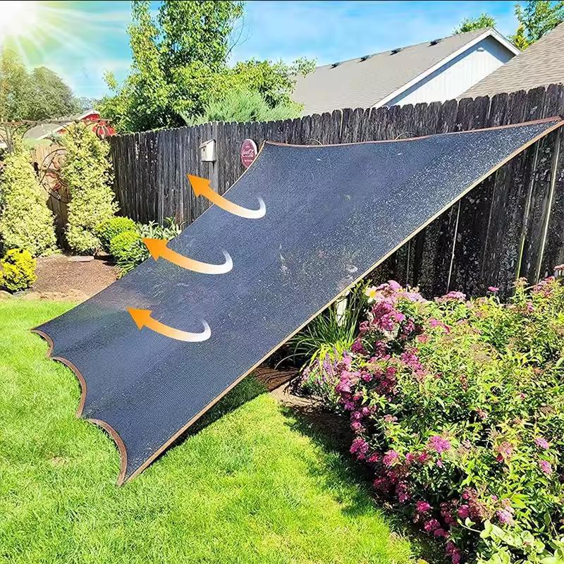 Black 90% Sunblock Shade Cloth 10x13ft UV Resistant Mesh Shading Net with Reinforced Metal Rivets Outdoor Patio Sunshade Camping Garden Greenhouse Sunshade